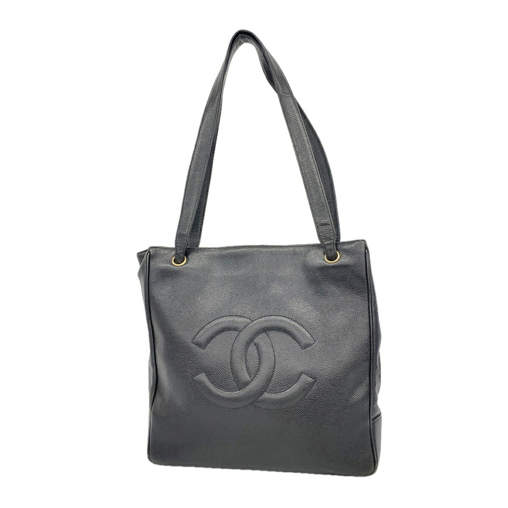 Chanel Bag/Tote Bag, Caviar Leather, Black, Women's
